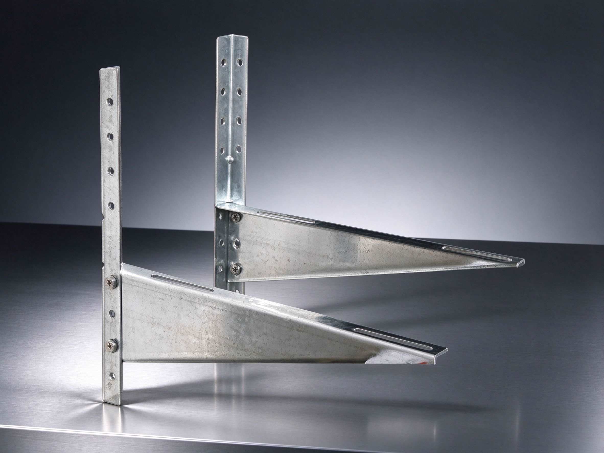 LB-2613 Bare Galvanized Steel AC Bracket