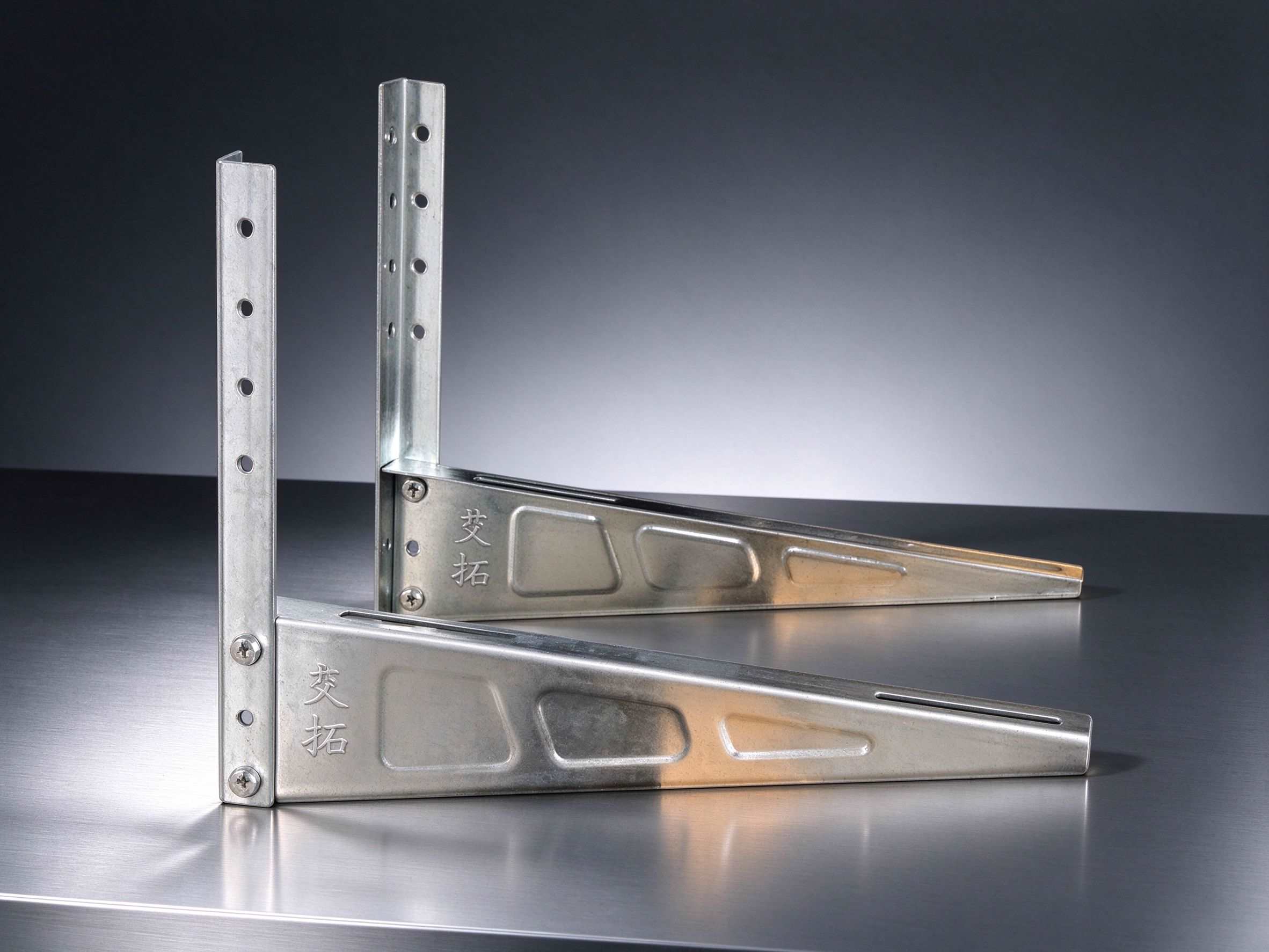 LB-2614 Bare Galvanized Steel AC Bracket