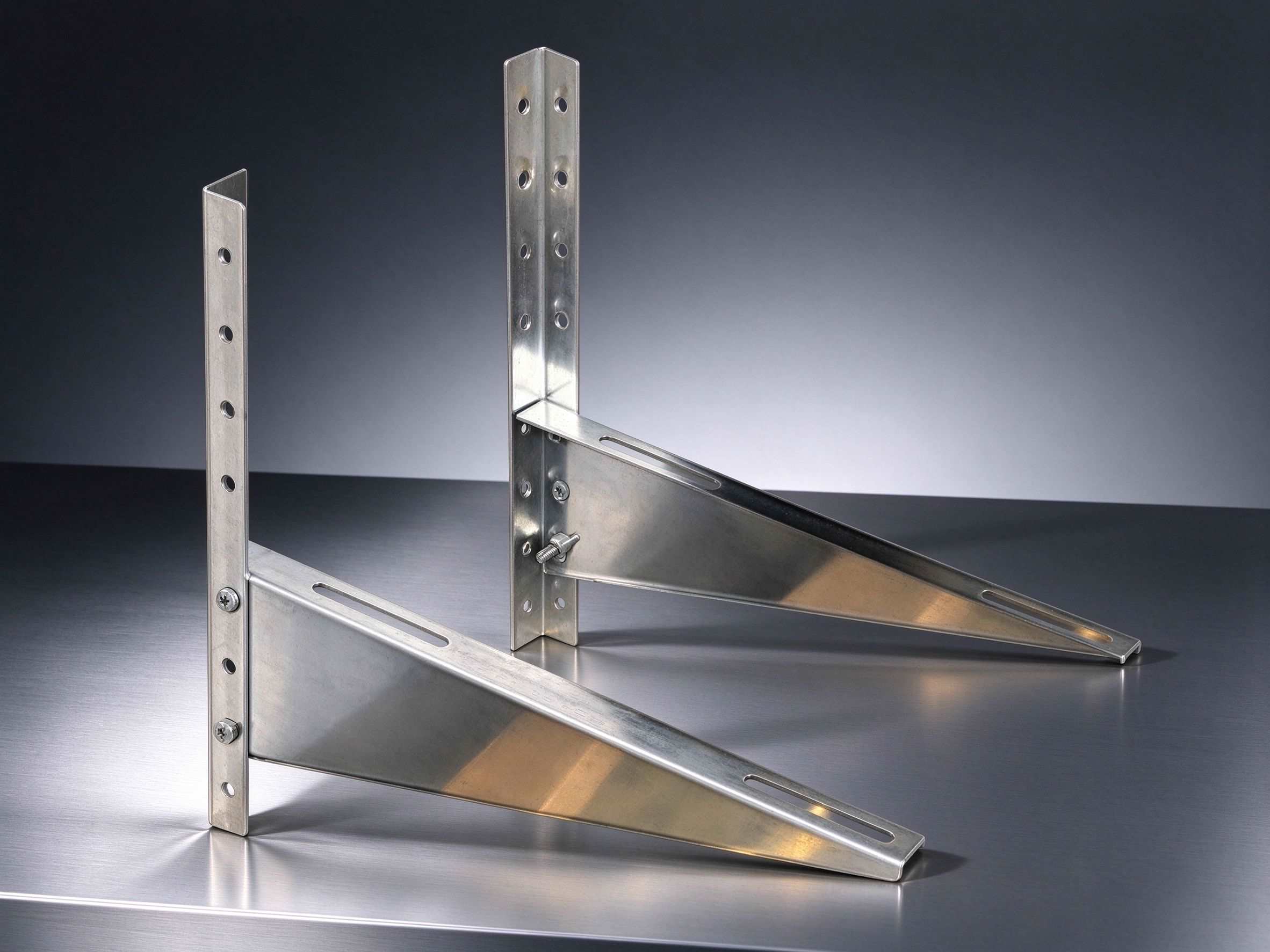 LB-2615 Bare Galvanized Steel AC Bracket